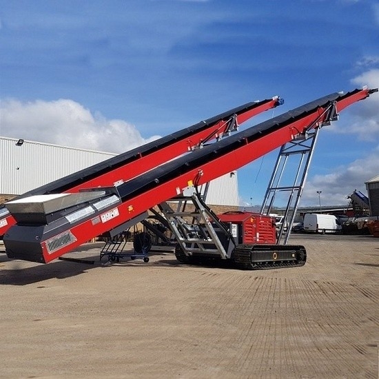20-1500T/H 크롤러 또는 트럭은 돌 압착 식물을 위한 이동식 콘베어를 탑재했습니다